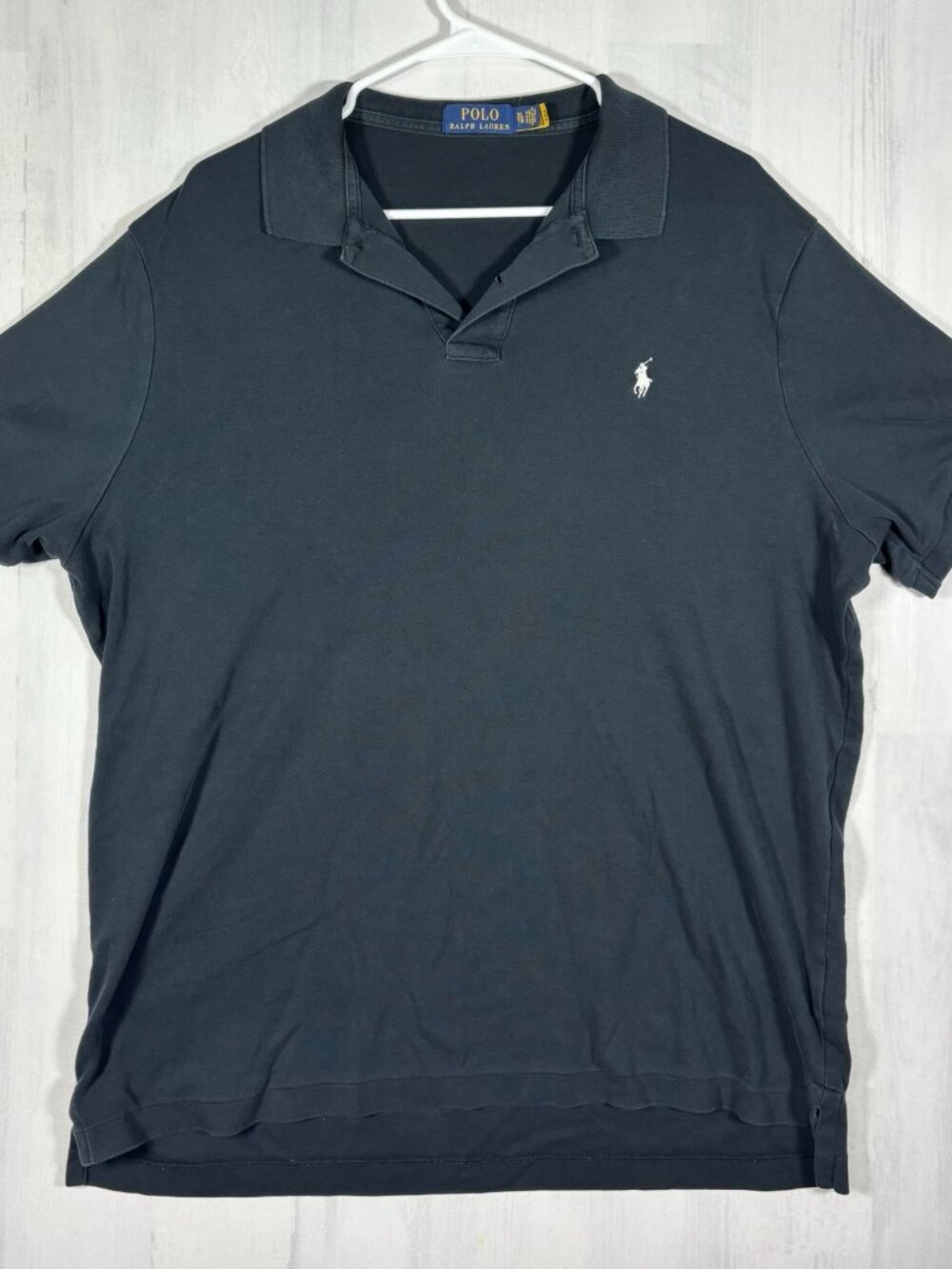 Polo Ralph Lauren Men’s XL Faded Black Polo Shirt White Pony Logo